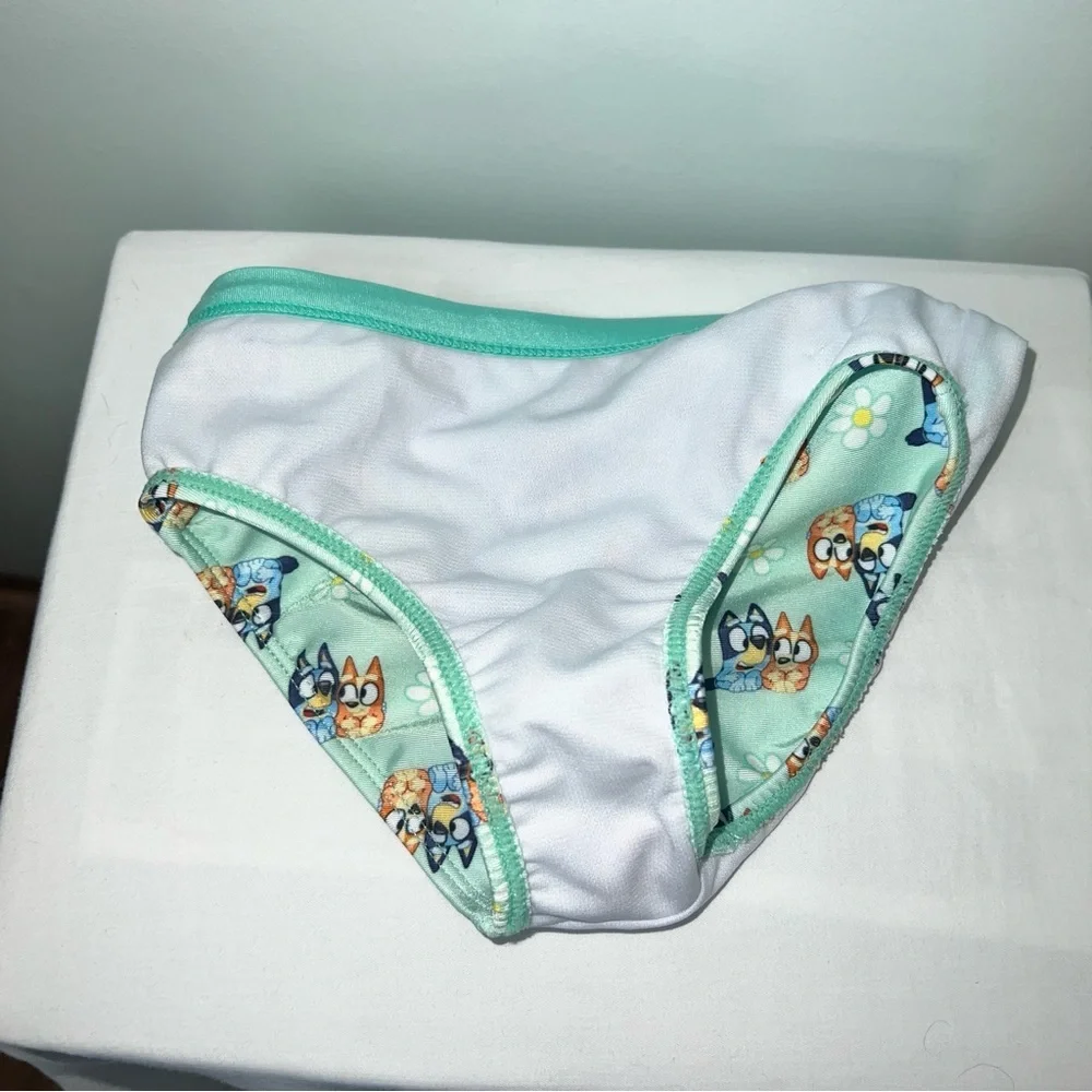 Bluey Toddler Girls Swimsuit |  2T  | Two-Piece Rash Guard Set